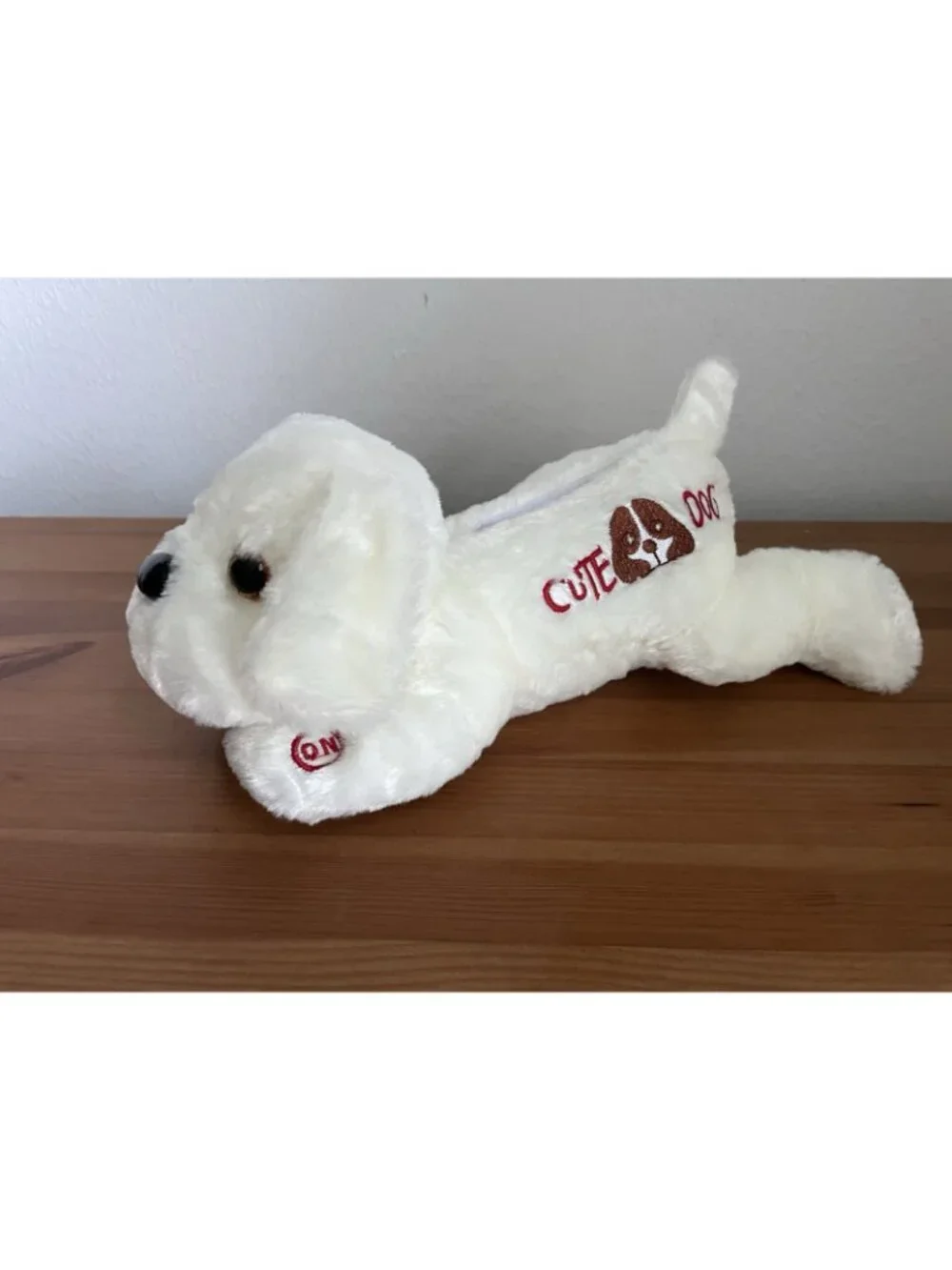2026 Mardi Gras Float Throw Dog toy light up white cute dog big head 13